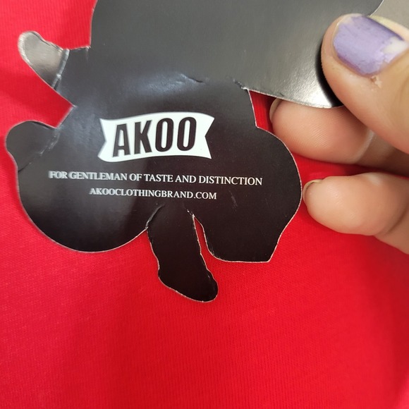 AKOO‎ Men's Flag T-shirt Size 3XL New with Tags 100% Cotton Casual Graphic Print - Picture 7 of 11